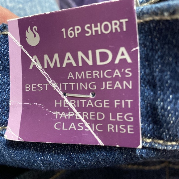 Gloria Vanderbilt Amanda Jeans 16P short - Picture 6 of 7